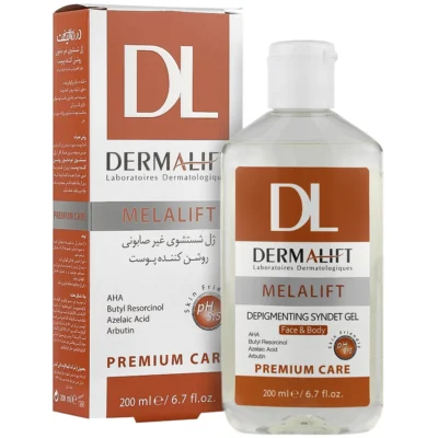 ژل شستشوی روشن کننده پوست سیندت ژل ملالیفت درمالیفت 200میلی لیتر