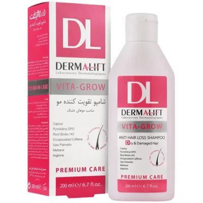 شامپو تقویت کننده موی خشک و آسیب دیده درمالیفت ۲۰۰ میلی لیتر