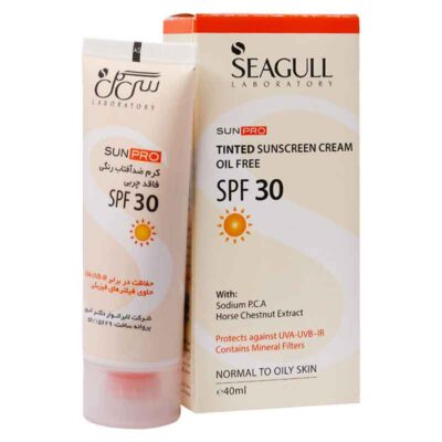 ضد آفتاب رنگی فاقد چربی سی گل SPF30 مناسب پوست های مختلط تا چرب 50 میلی لیتر