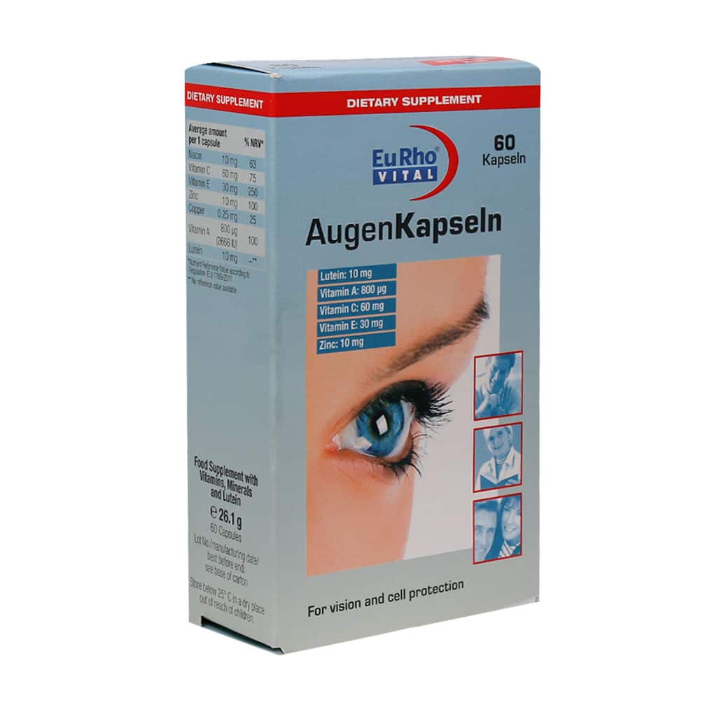 EuRho-Vital-Augen-Eye-Capsule-60-Caps-1 کپسول چشم اوژن یوروویتال - ۶۰ عددی - Image 1